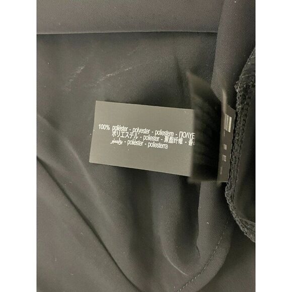 Zara Women Top Blouse Shirt Large L Black Sheer Combination 8372/259 NWT - Picture 7 of 11